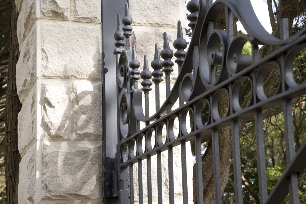 Large stone gate