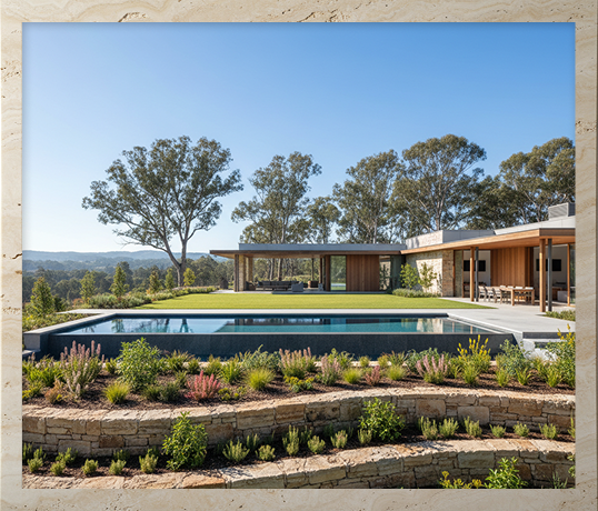 natural style outdoor space